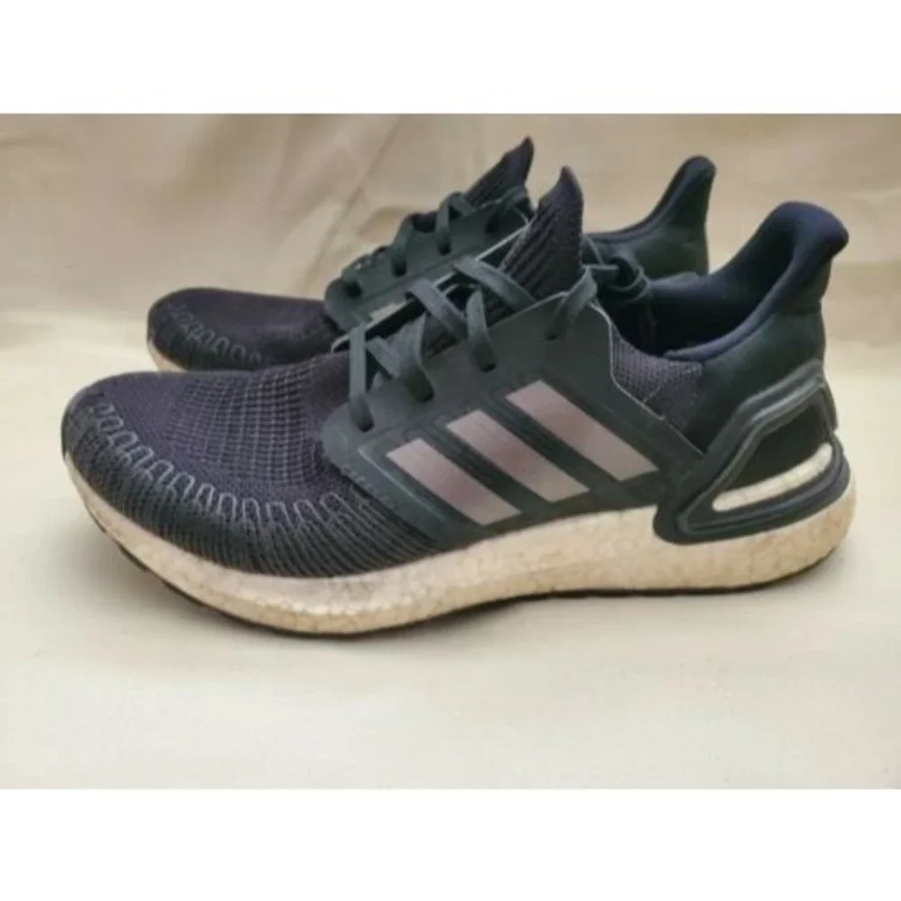 Adidas Ultra Boost 20 Youth Size 6.5 Core Black White Silver EG4862 Retail $160